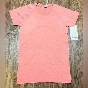 lululemon swiftly tech short sleeve raspberry cream size 2 brand new